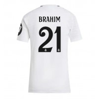 Camisa de Futebol Real Madrid Brahim Diaz #21 Equipamento Principal Mulheres 2024-25 Manga Curta